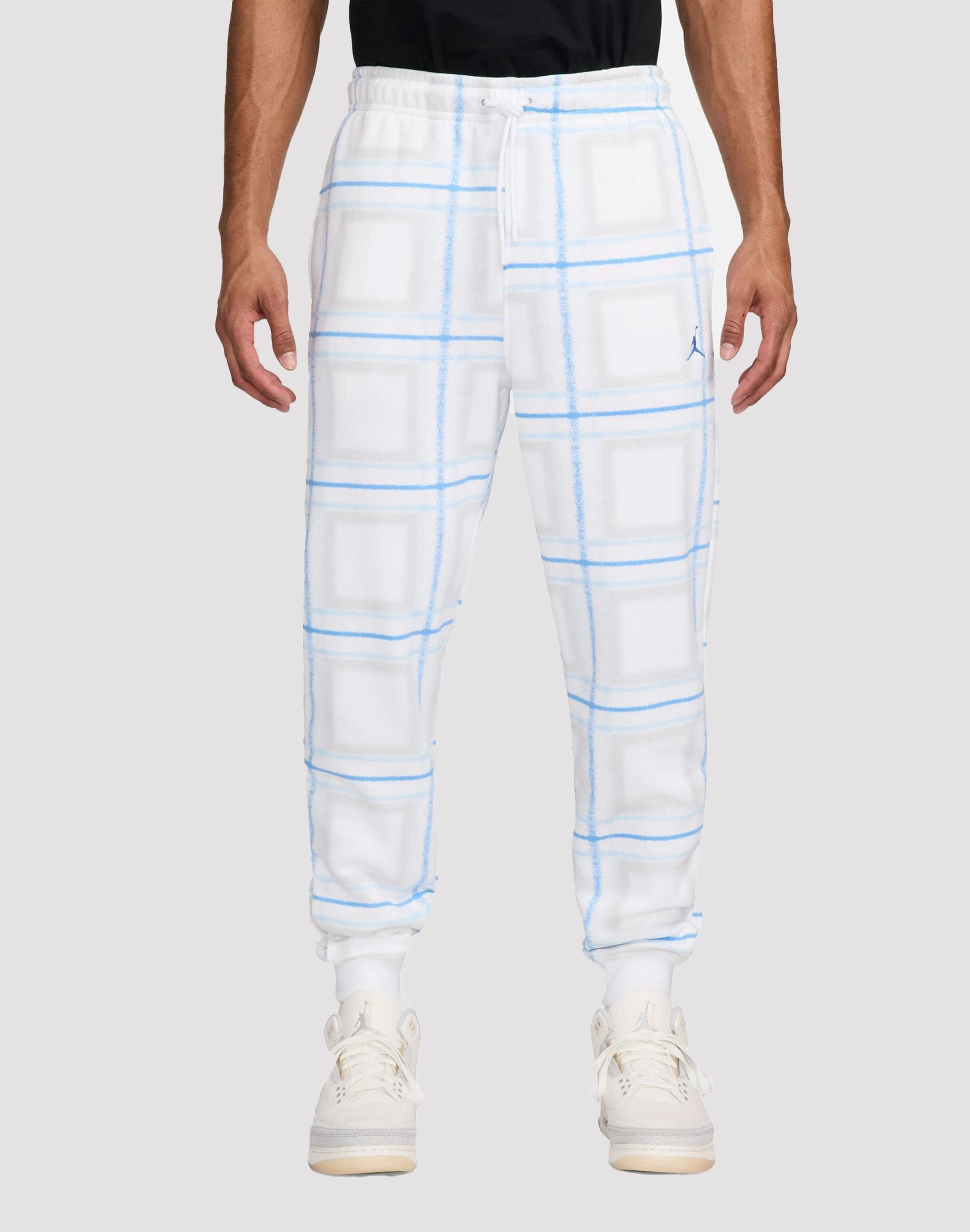 Jordan Essentials Fleece Holiday White Plaid Pants New fashion arrivals Fashionable options