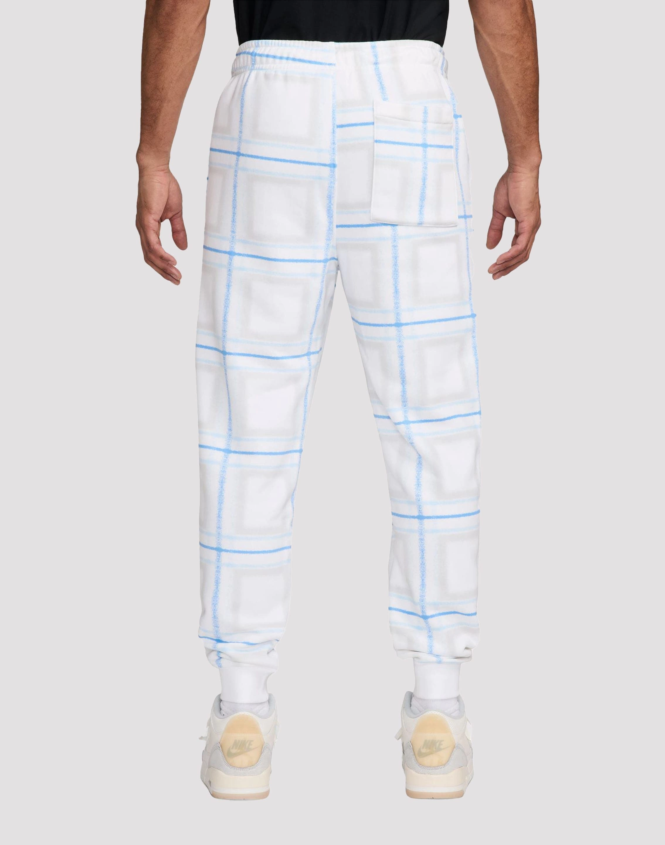 Comfortable apparel Jordan Essentials Fleece Holiday White Plaid Pants