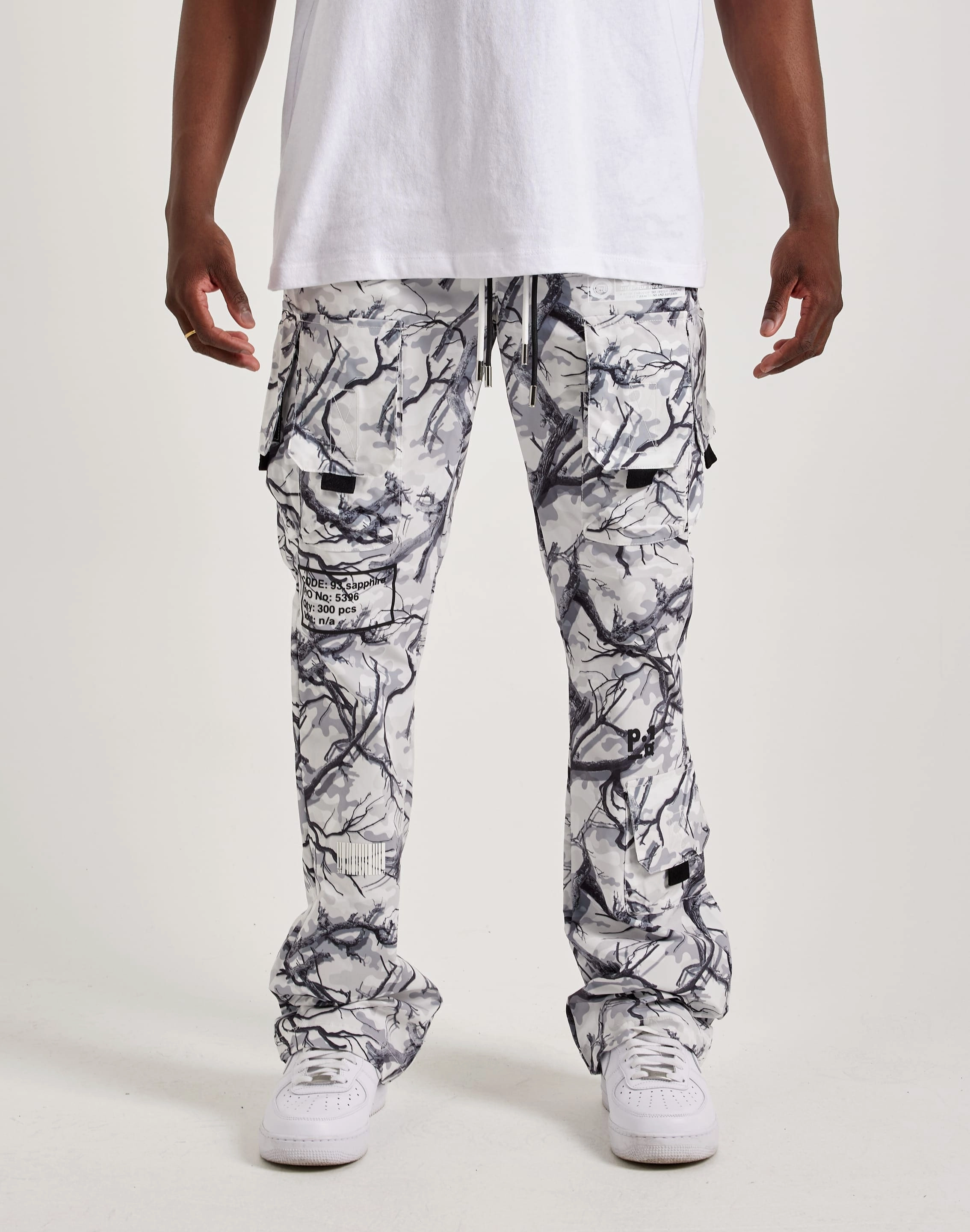 Kloud 9 Nylon Flare Cargo Pants Organic fashion products Vintage - inspired fashion