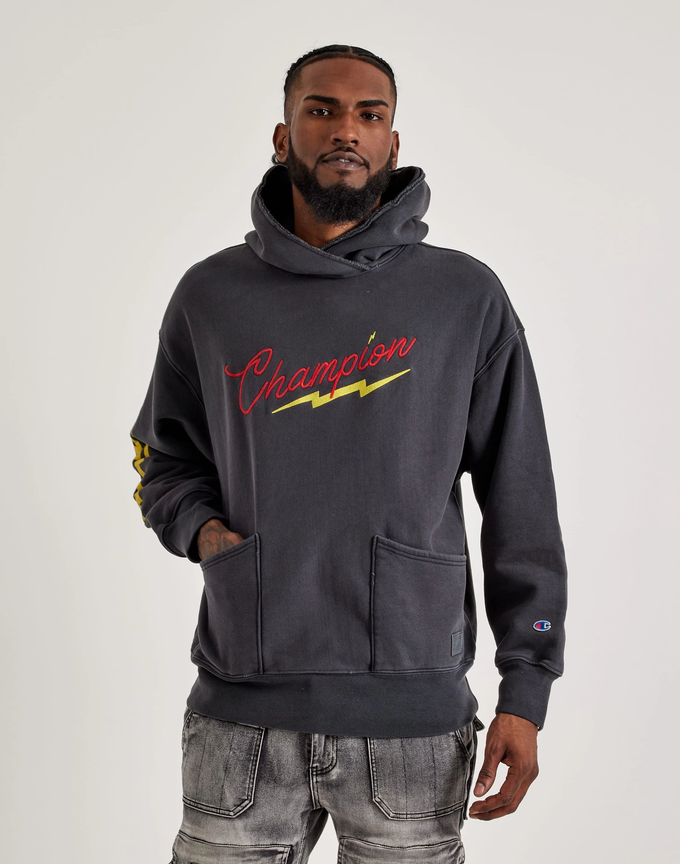 Champion Reverse Weave Crossover Hoodie Outerwear options Fashion care (washing, ironing, etc.)