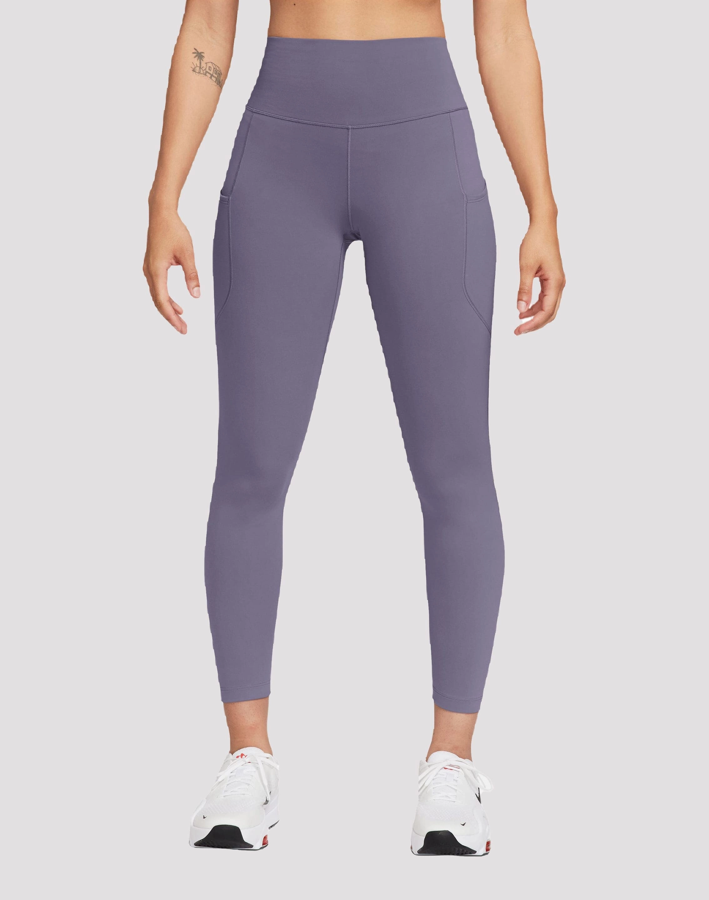 Cotton - made fashion Nike One Dri-FIT High-Waisted 7/8 Leggings Retro fashion finds
