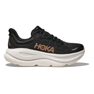 Deliberate Hoka Bondi 9 Black - Rose Gold Breathtaking