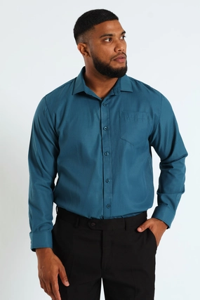 Denim - based fashion Summer Dobby Shirt - Teal Preppy style items