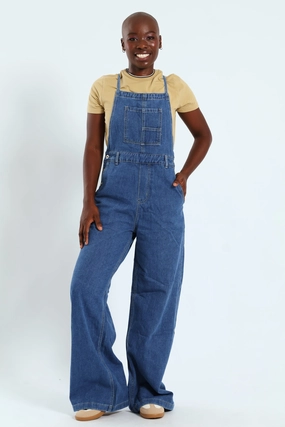 Denim Jumpsuit - Mid Blue Everyday wear Fashion culture