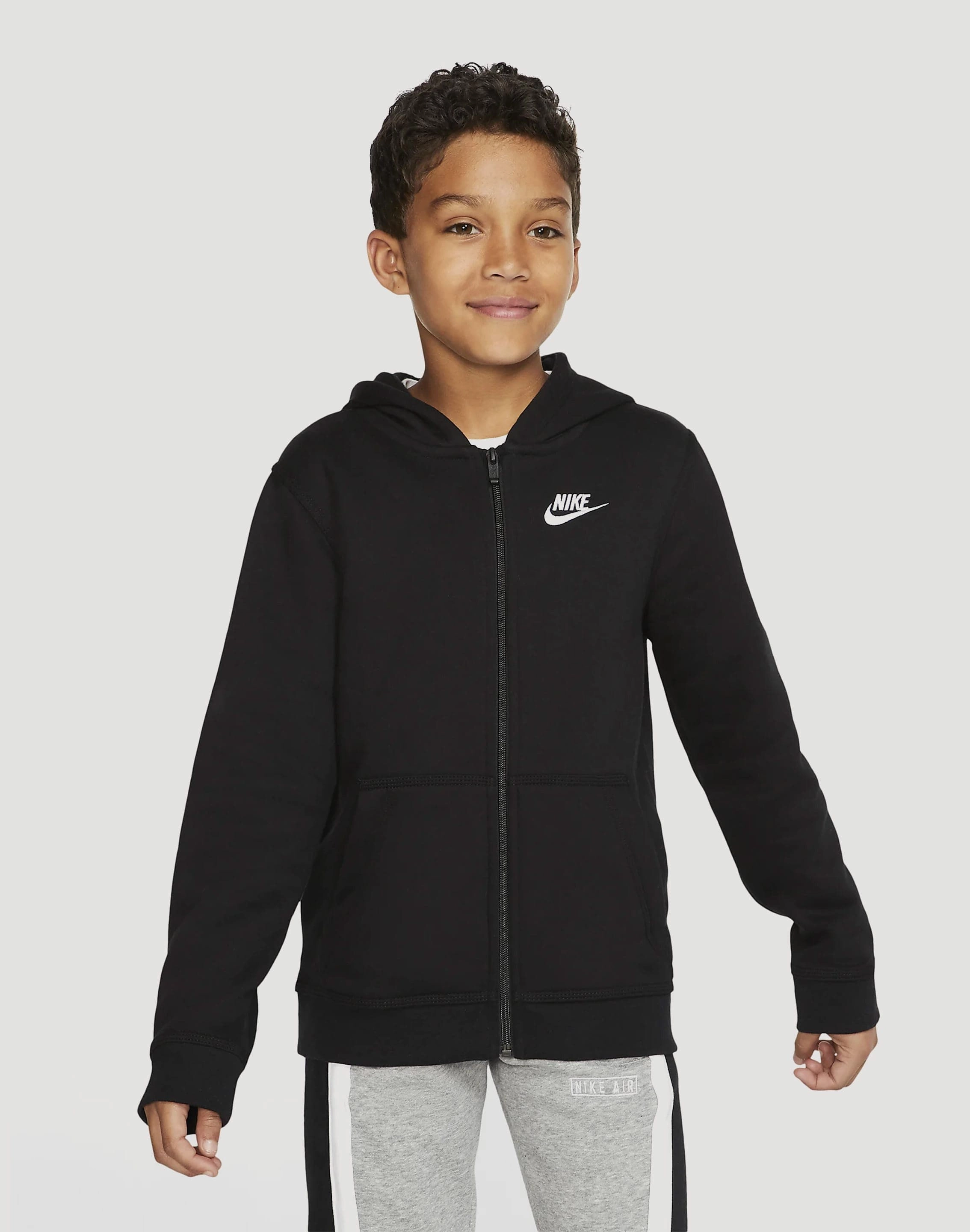Designer fashion items Nike Club Fleece Full-Zip Hoodie Grade-School Best - selling fashion