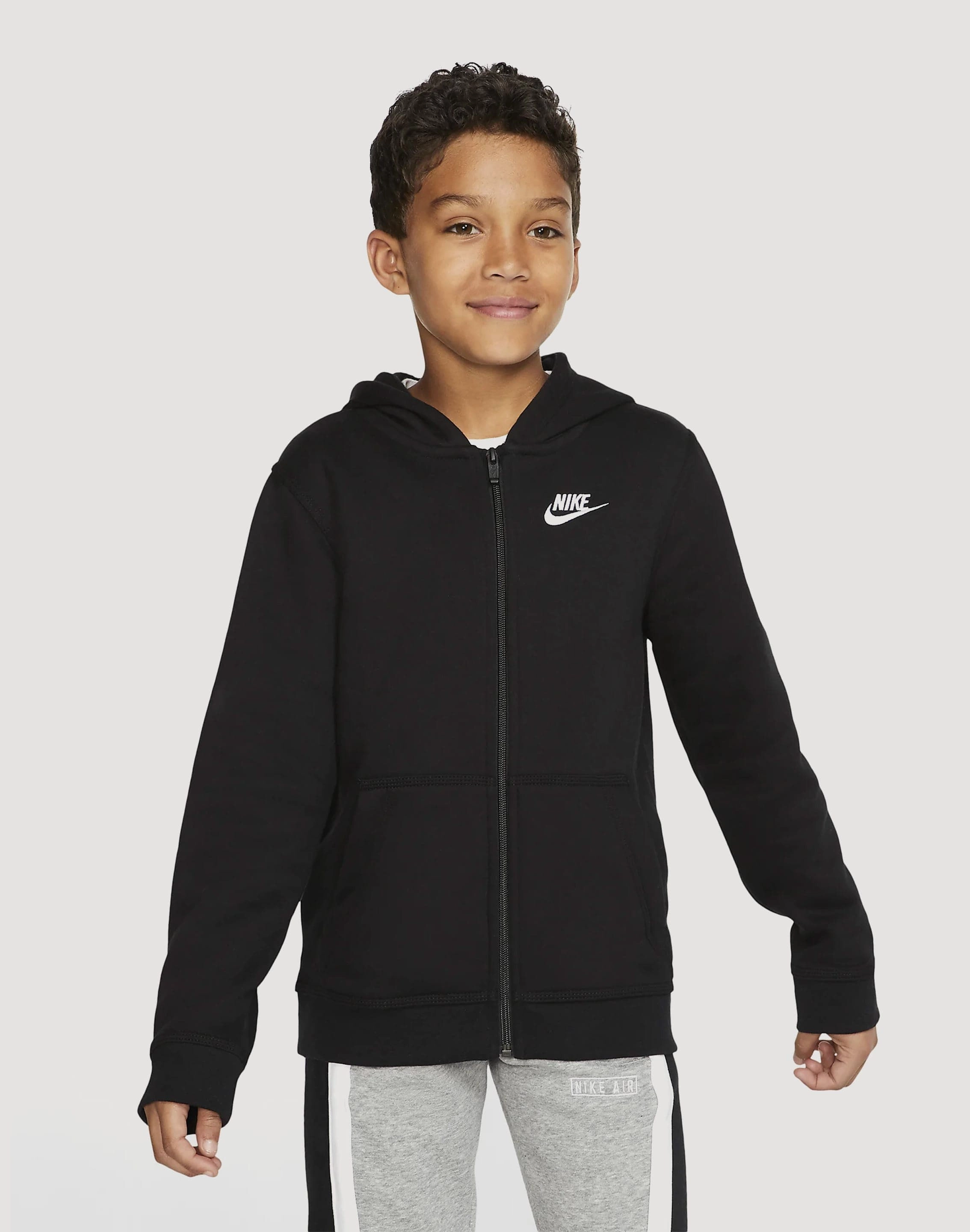 Designer fashion items Nike Club Fleece Full-Zip Hoodie Grade-School Best - selling fashion