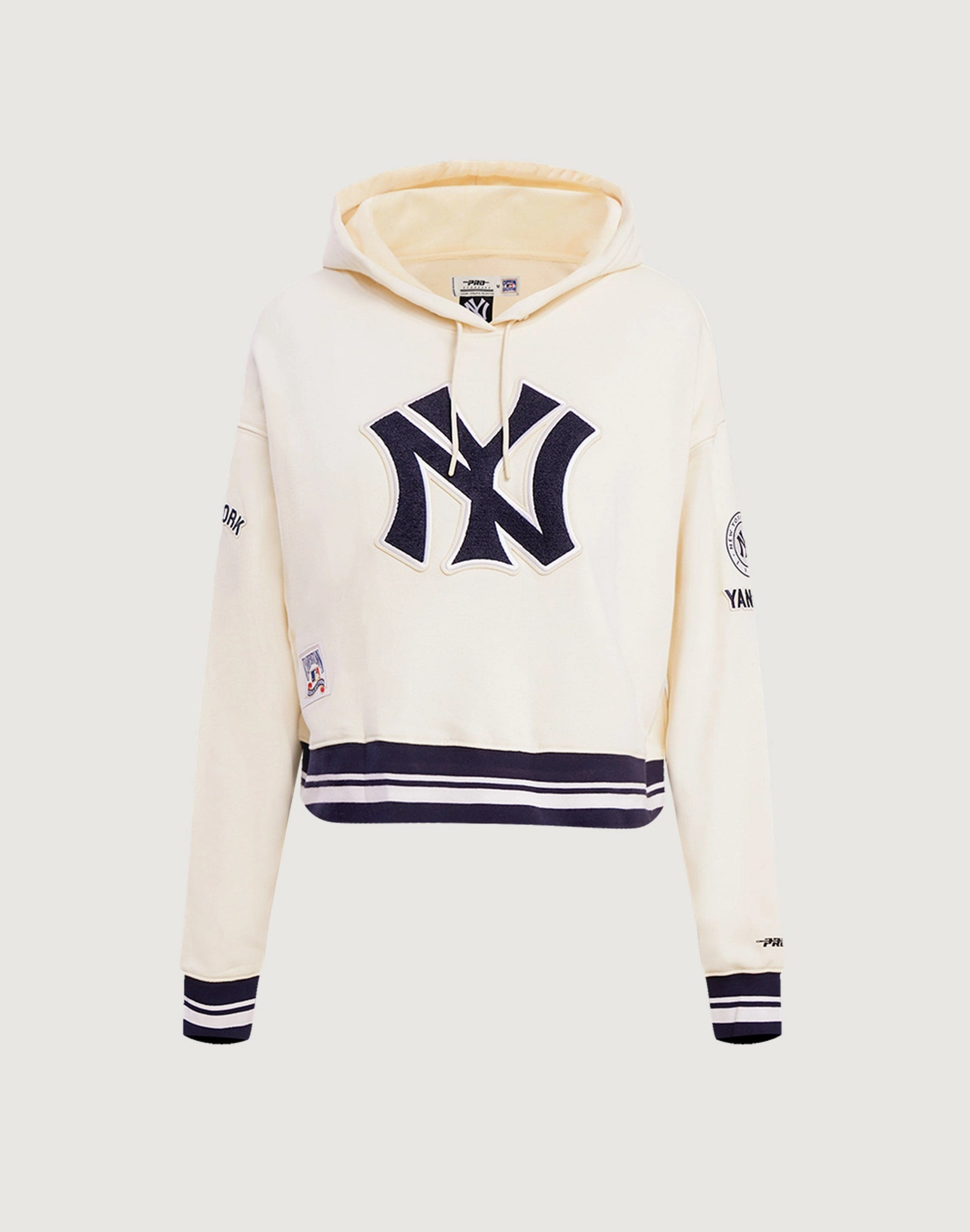Denim products Pro Standard New York Yankees Retro Classic Cropped Hoodie Party wear