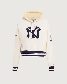 Denim products Pro Standard New York Yankees Retro Classic Cropped Hoodie Party wear