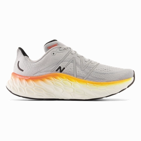 Desirable New Balance Fresh Foam X More V4 - Aluminum Grey - Neon Dragonfly - Hot Marigold Vibrant