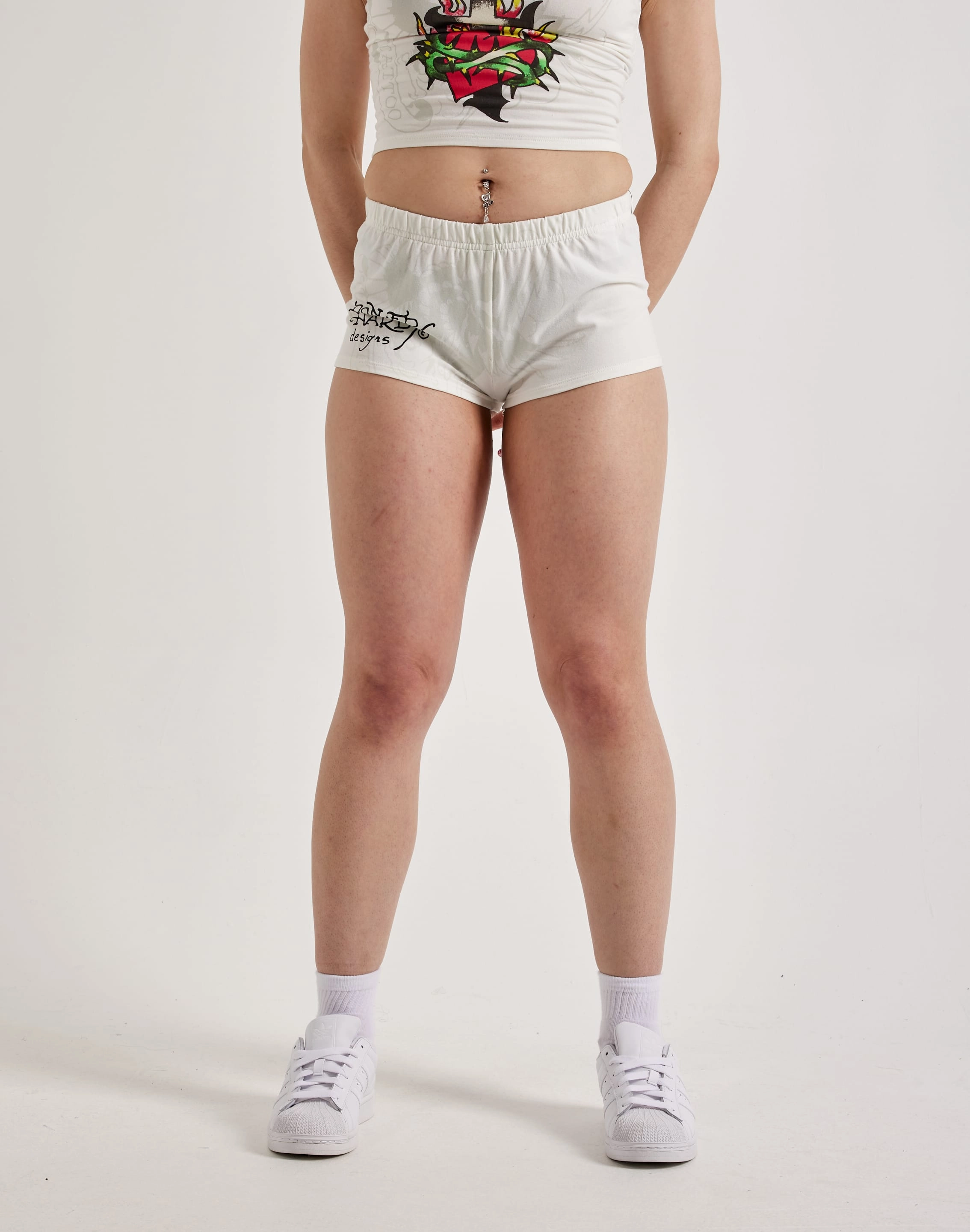 Ed Hardy Cross Heart Booty Shorts New fashion arrivals Free shipping offers