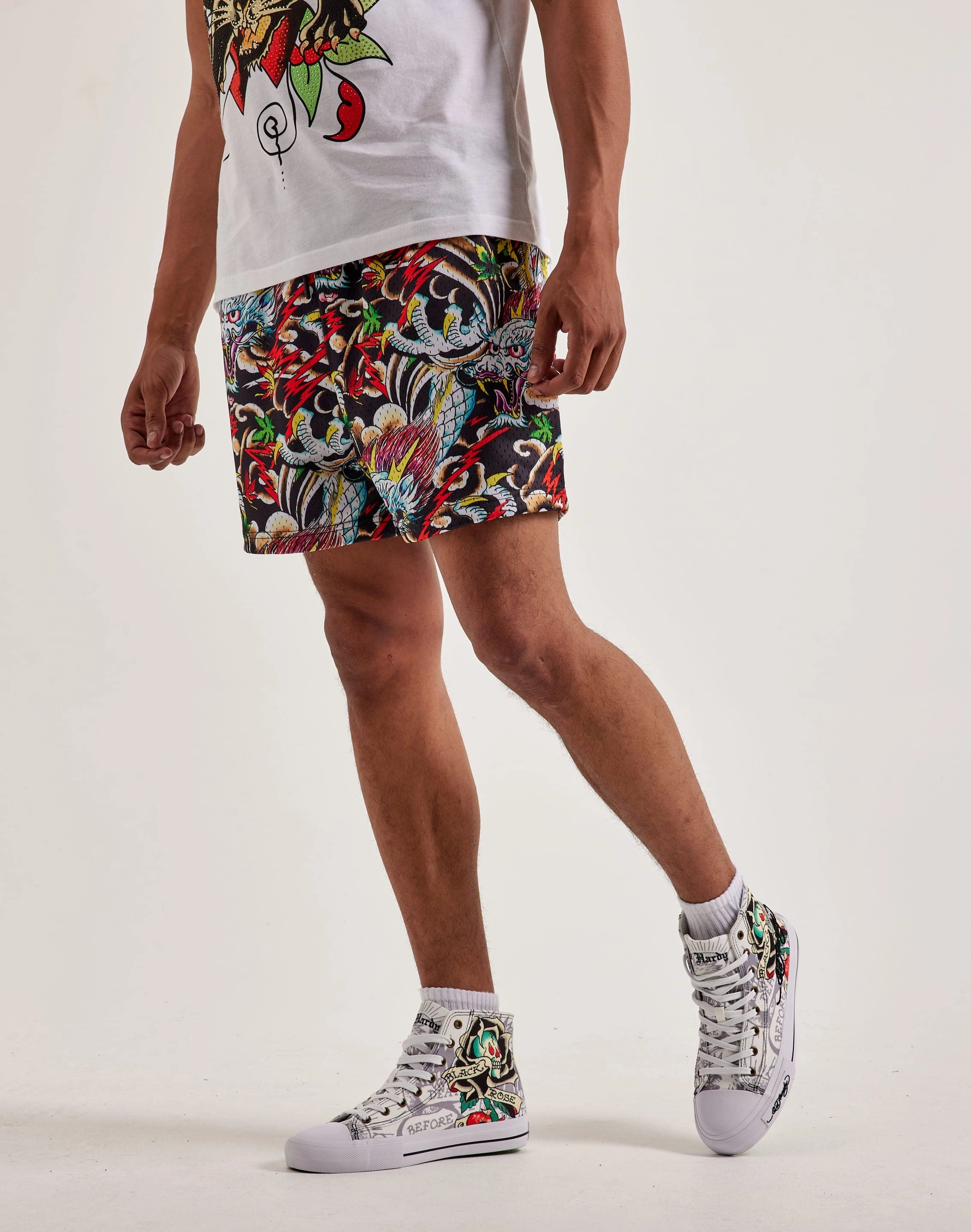 Ed Hardy Dragon Mesh Shorts Sustainable fashion