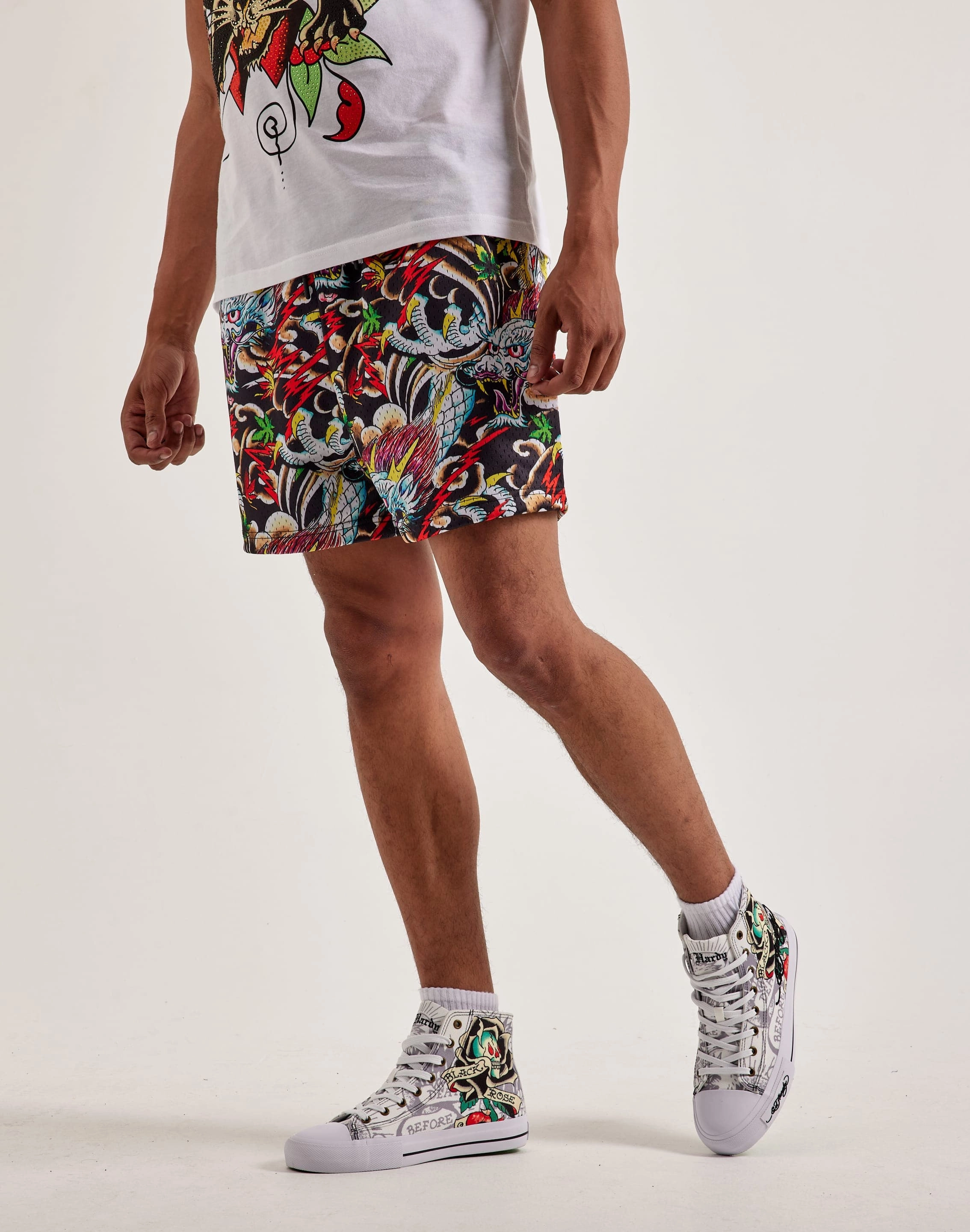 Ed Hardy Dragon Mesh Shorts Sustainable fashion