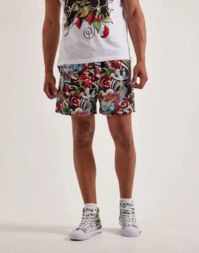 Ed Hardy Dragon Mesh Shorts Sustainable fashion Online fashion shopping