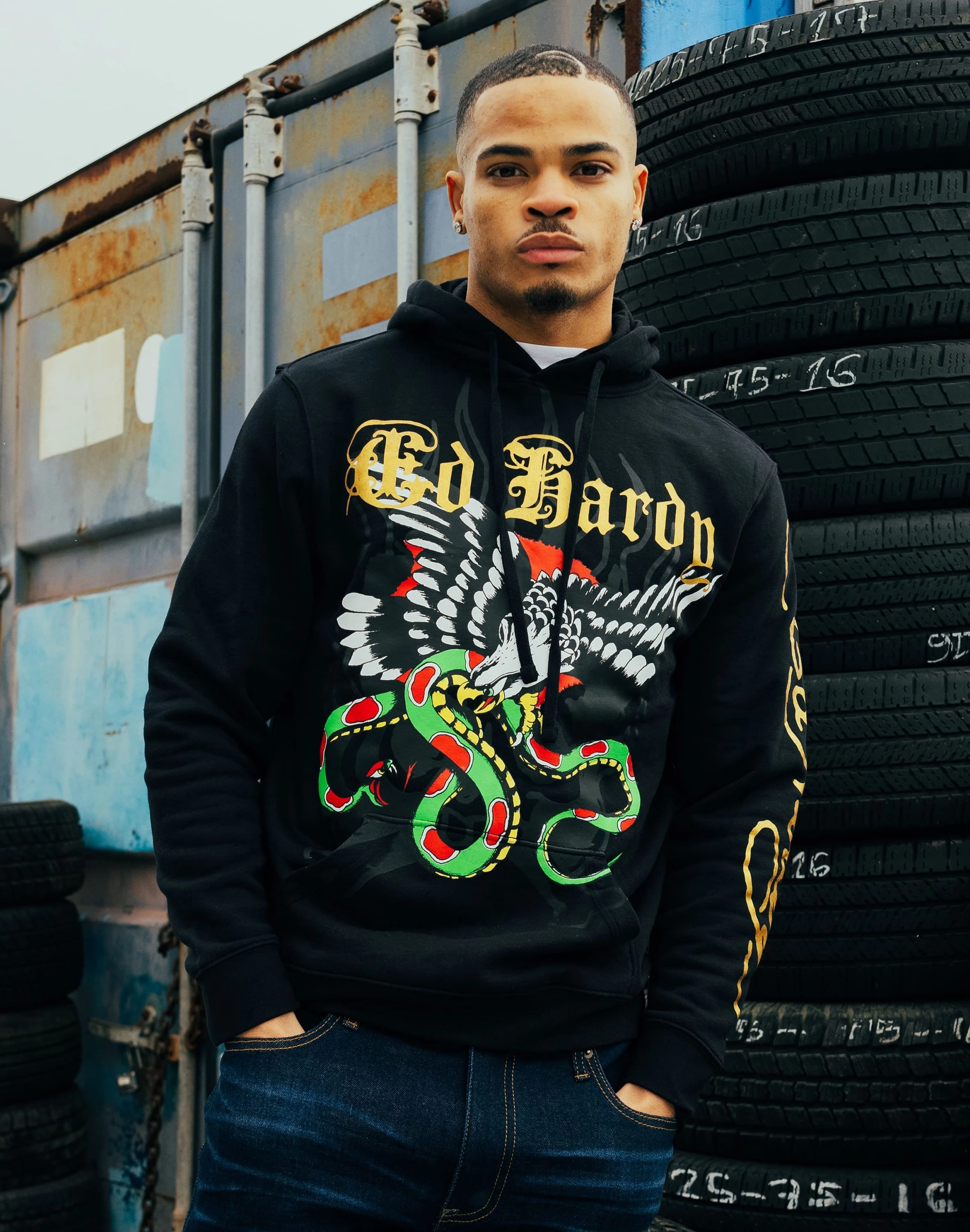 Ed Hardy Eagle Snake Hoodie Clearance fashion Style statements