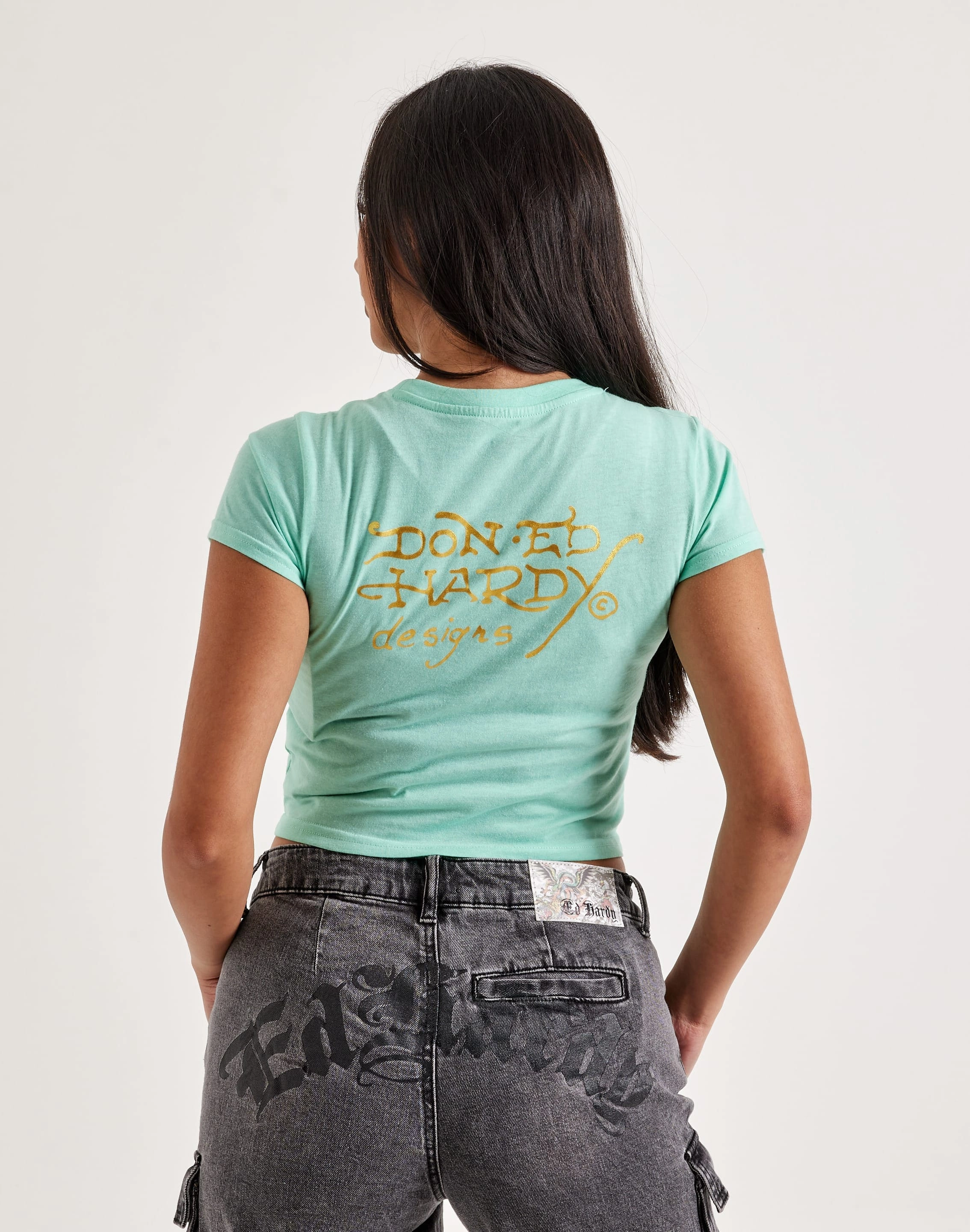 Ed Hardy Heart Hand Baby Tee Formal wear selections