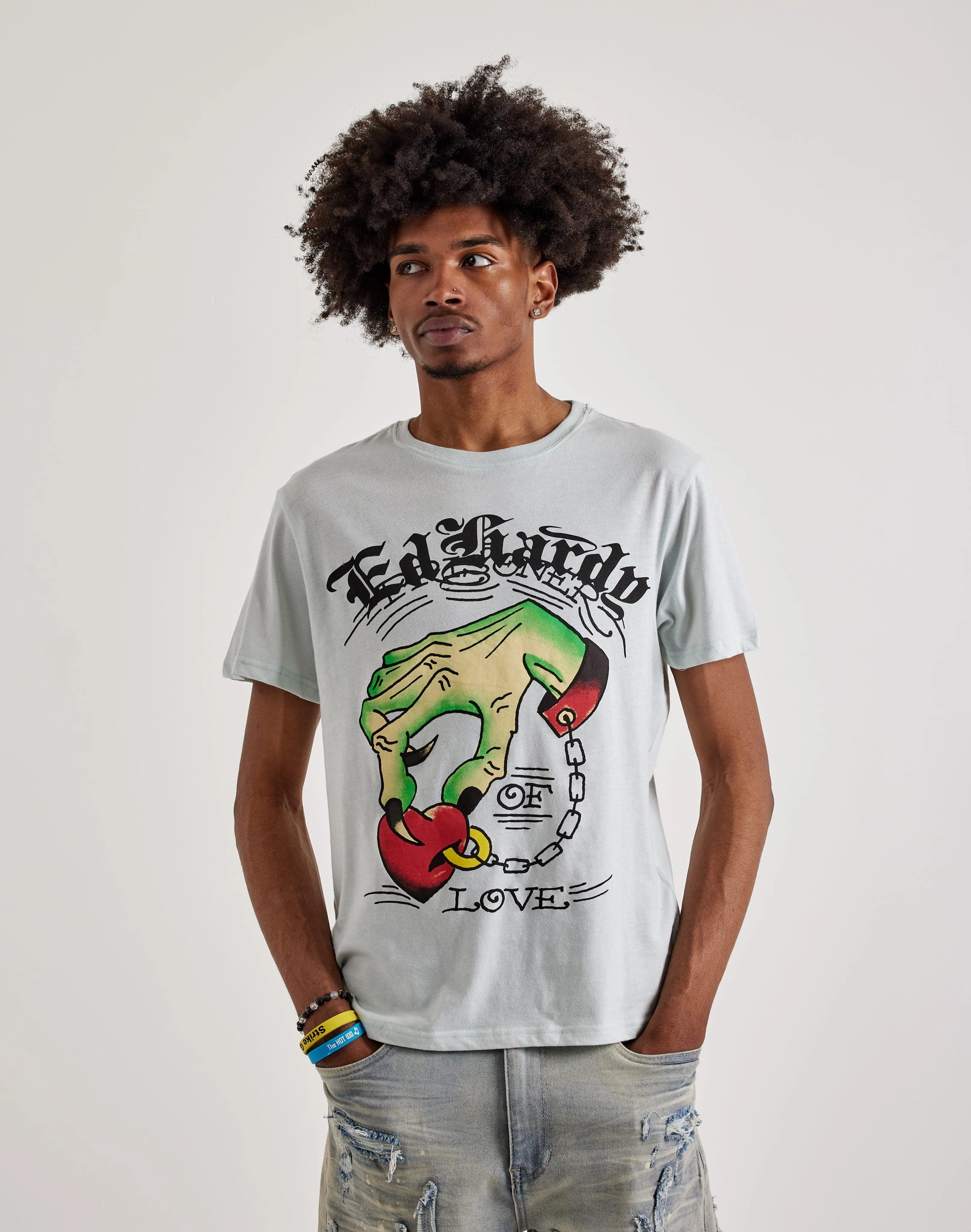 Fashion catalog Ed Hardy  Heart Hand Short Sleeve Tee Fashion must - haves