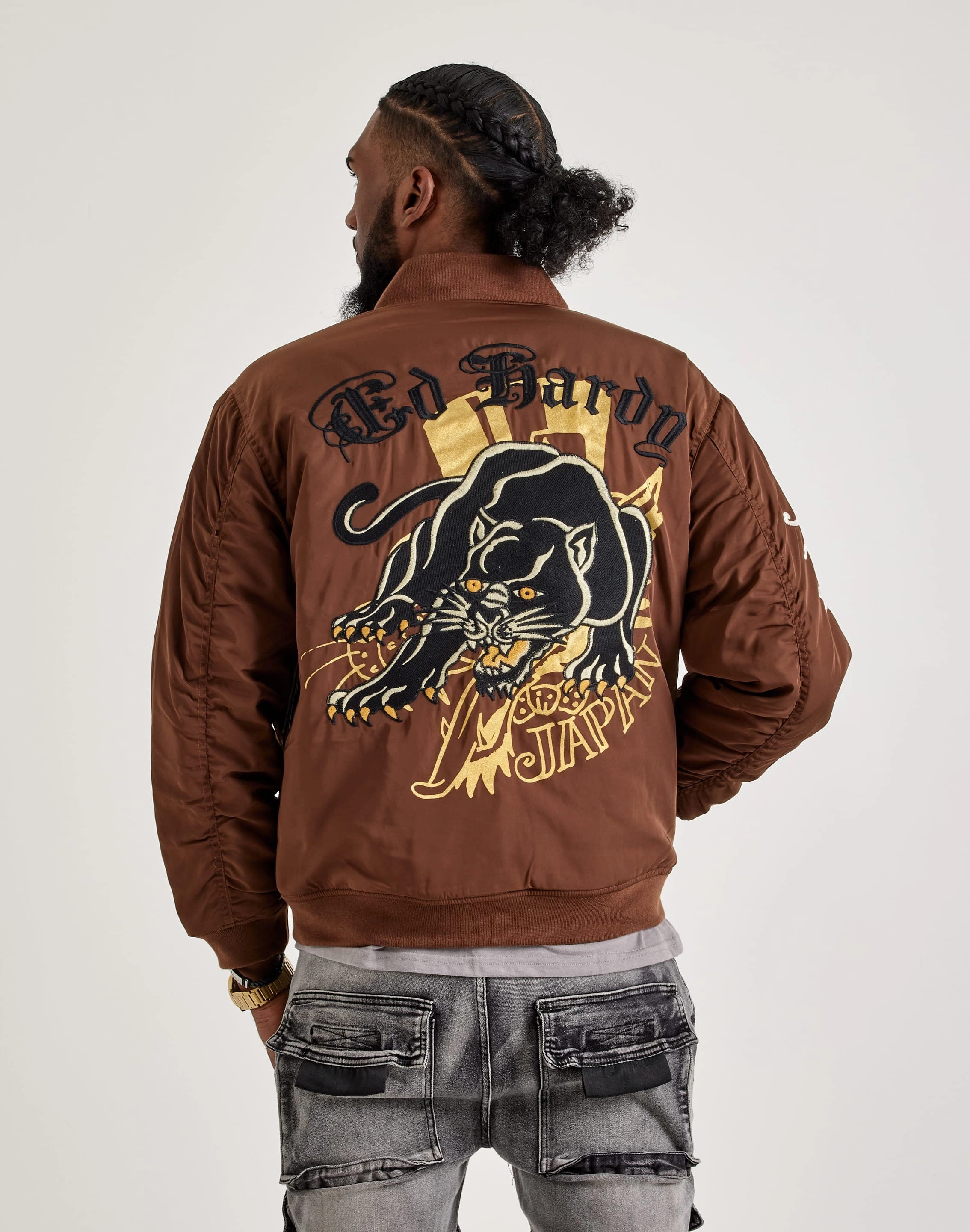 Ed Hardy Panther Bomber Jacket Seasonal wear