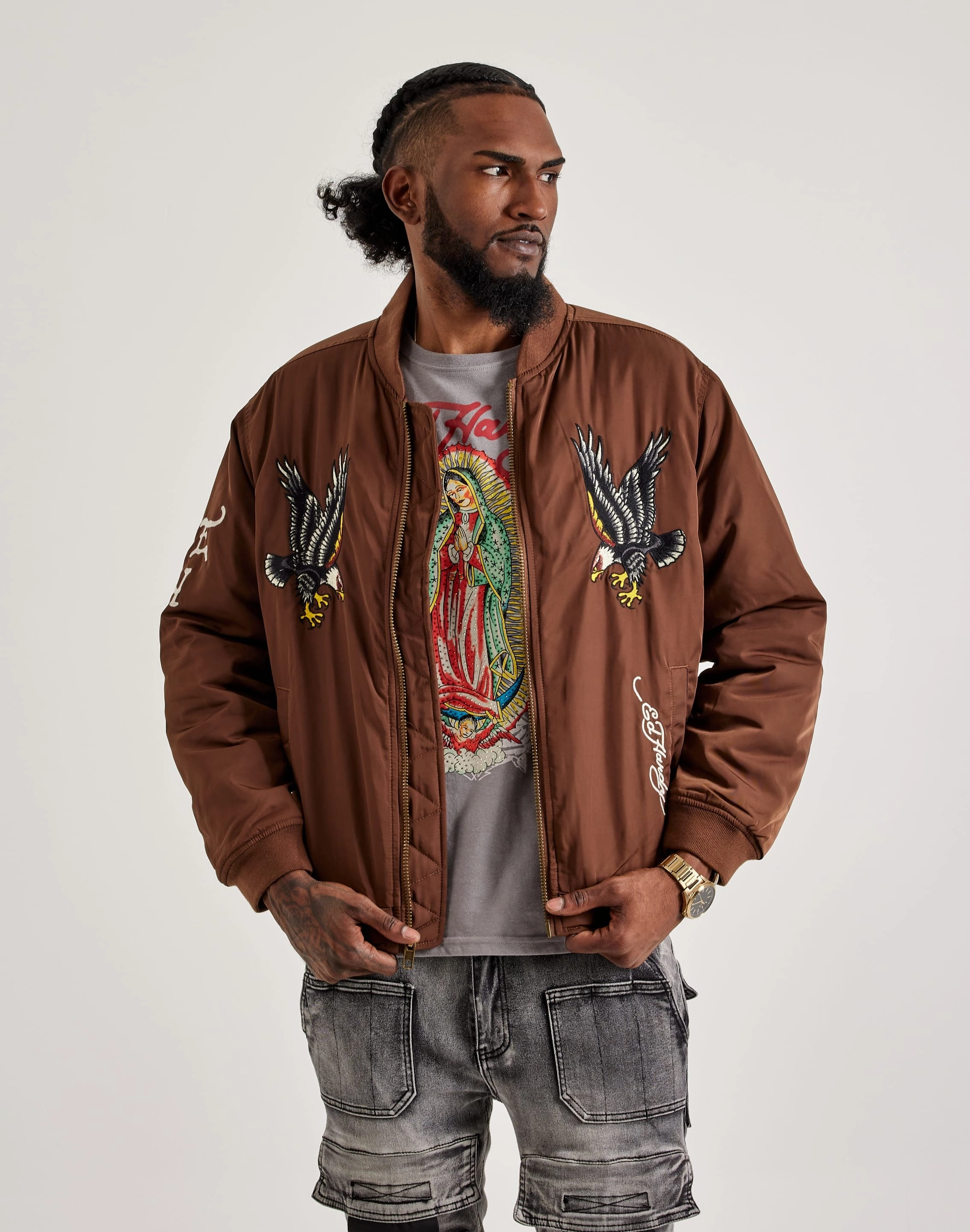 Ed Hardy Panther Bomber Jacket Seasonal wear Activewear gear