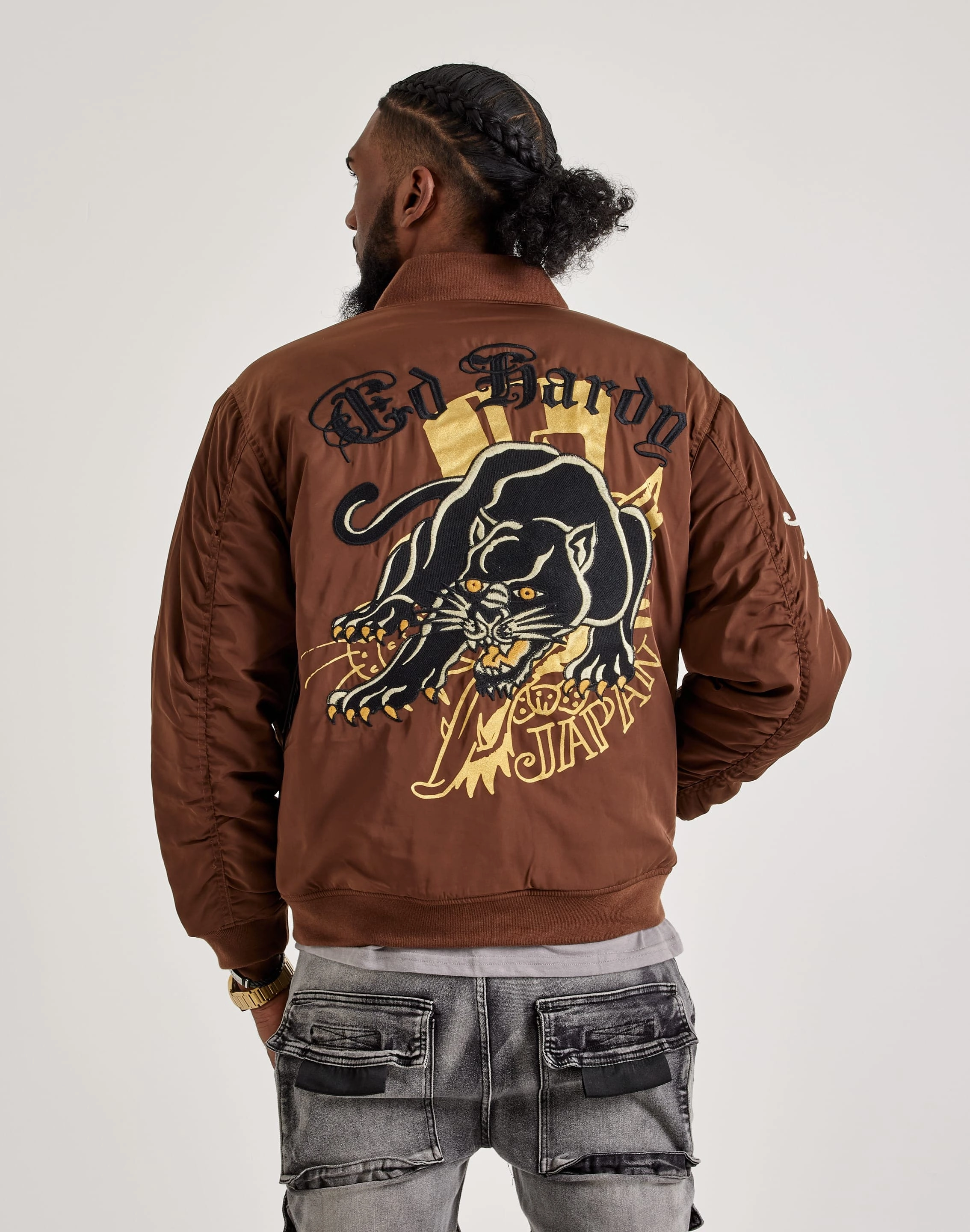 Ed Hardy Panther Bomber Jacket Seasonal wear