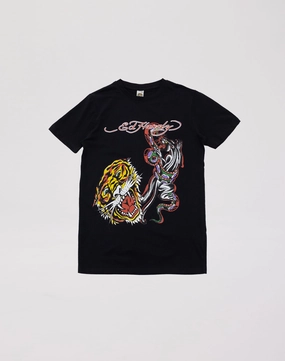 Ed Hardy Panther Lion Tee Grade-School Leather - material fashion Bohemian style items