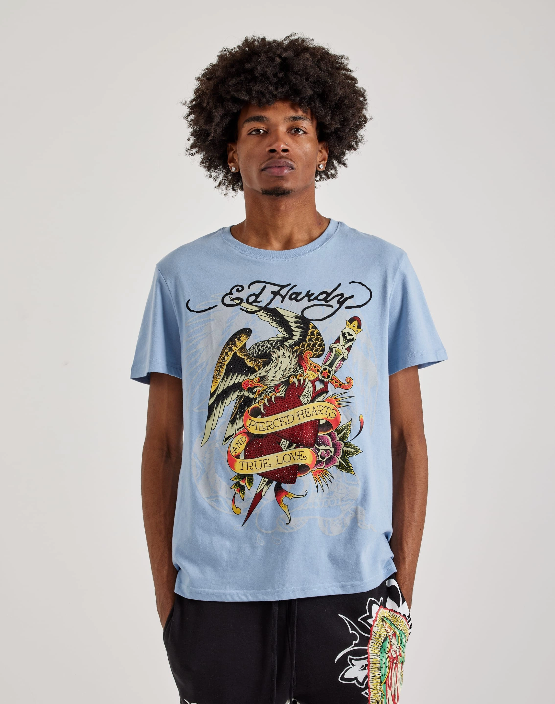Ed Hardy Pierced Eagle Rhinestone Tee Fashion archives Seasonal wear