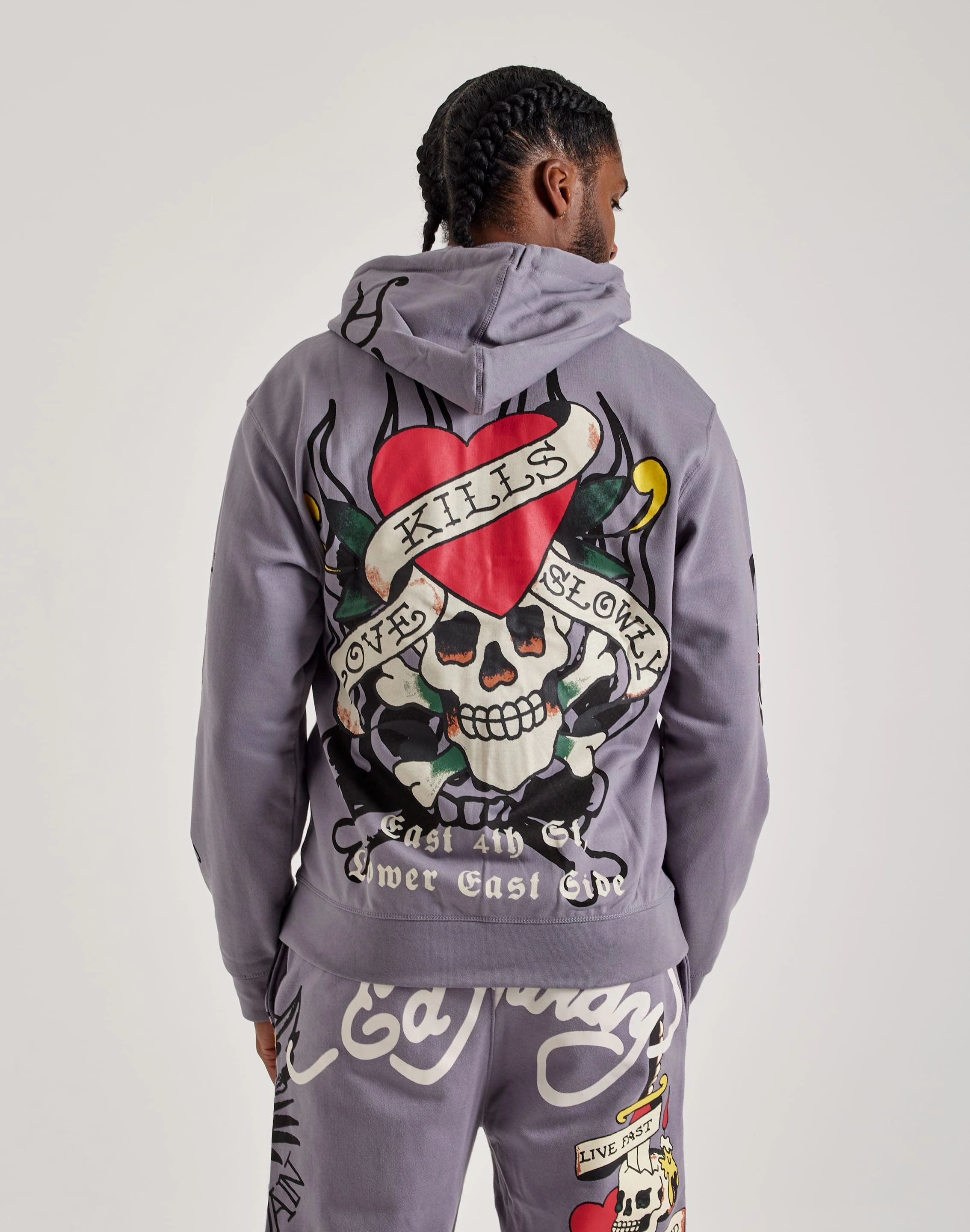 Ed Hardy Skull Full-Zip Hoodie Fashion on sale