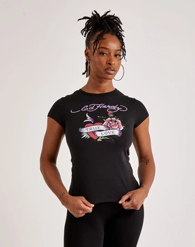 Ed Hardy True Love Slim-Fit Tee Leather - material fashion Fashion trends