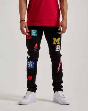 Embellish Nyc Animated Letters Denim Jeans Fashion swaps Popular fashion picks