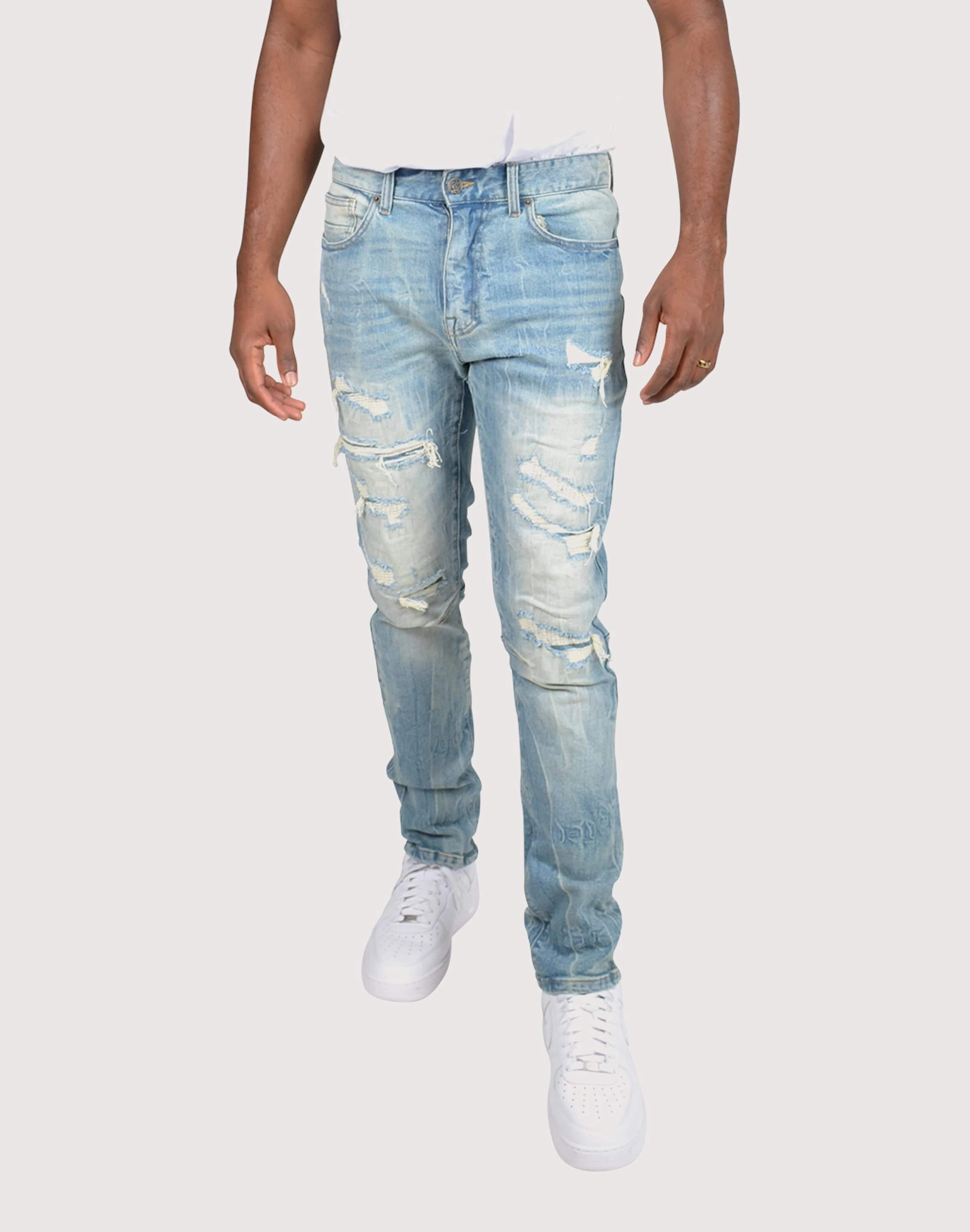 Grindhouse Slim Fit Taper Vintage Denim Jeans Patterned fashion (floral, stripes, etc.) Style statements