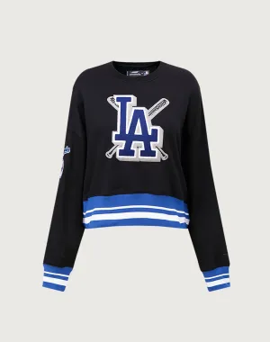 Everyday wear Pro Standard Los Angeles Dodgers Mashup Rib Crewneck Fashion swaps