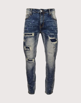 Everyday wear Grindhouse Rips With Backing Slim Fit Jeans Fashion catalog