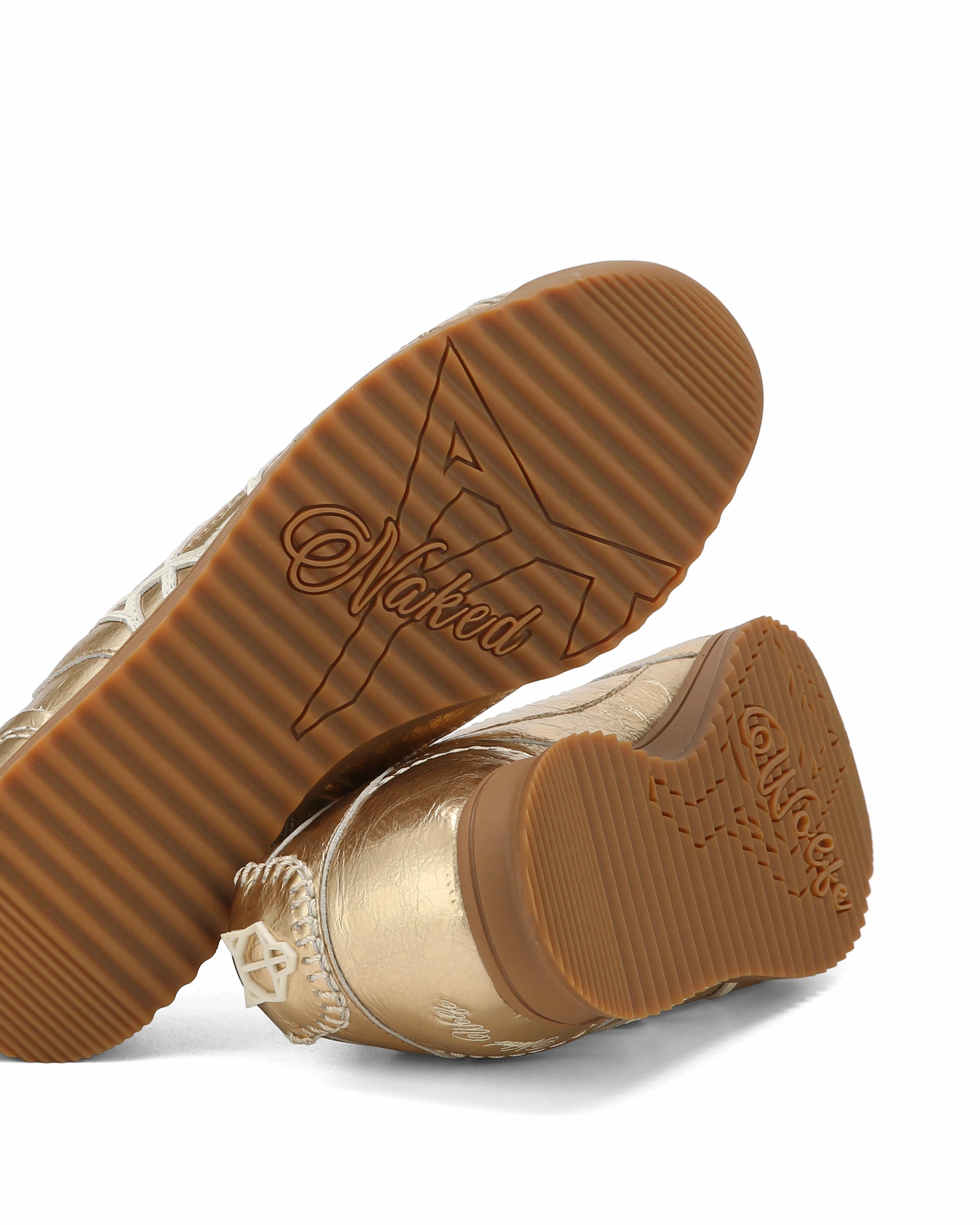 Exposure Crinkle Leather Gold