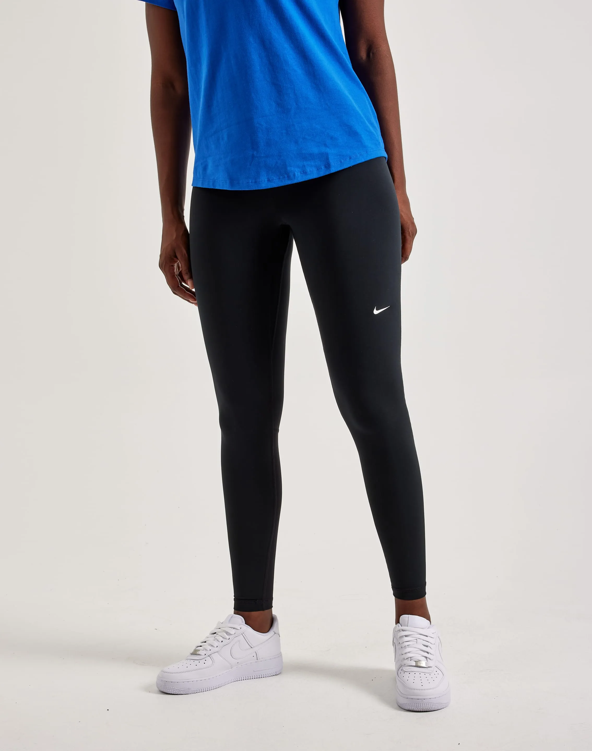 Nike Pro Mid-Rise Mesh-Paneled Leggings Denim - based fashion Fashion events