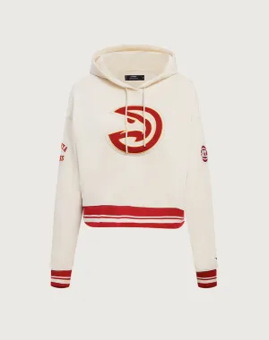 Fashion for all body types Pro Standard Atlanta Hawks Retro Classic Rib Cropped Hoodie Casual wear options