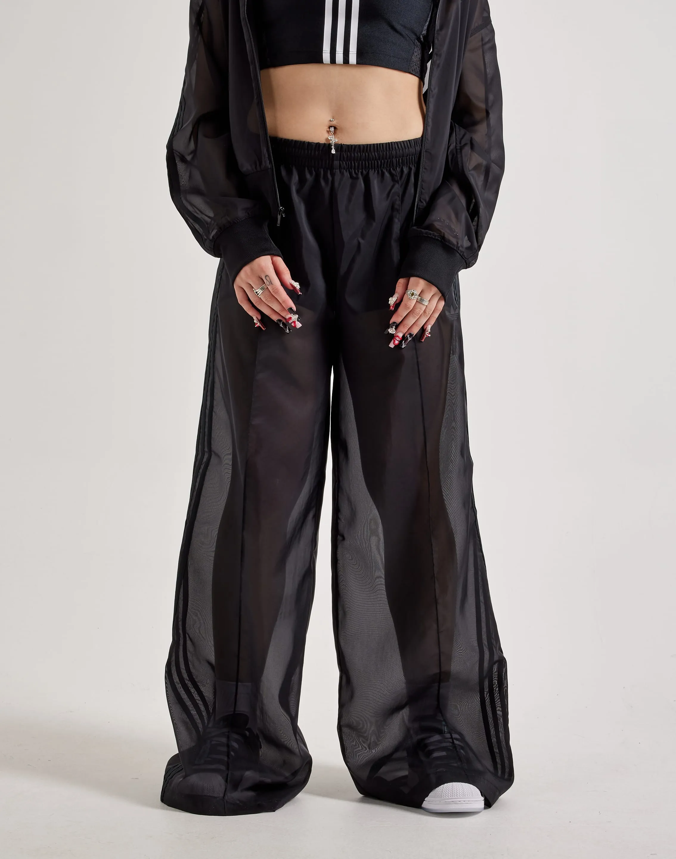Fashion influencers' recommendations Adidas Adicolor Sheer Track Pants Style statements