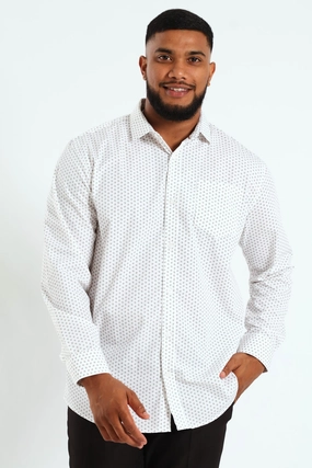 Fashion accessories Ditsy Square Print Shirt - White/Beige Fashion forecasting