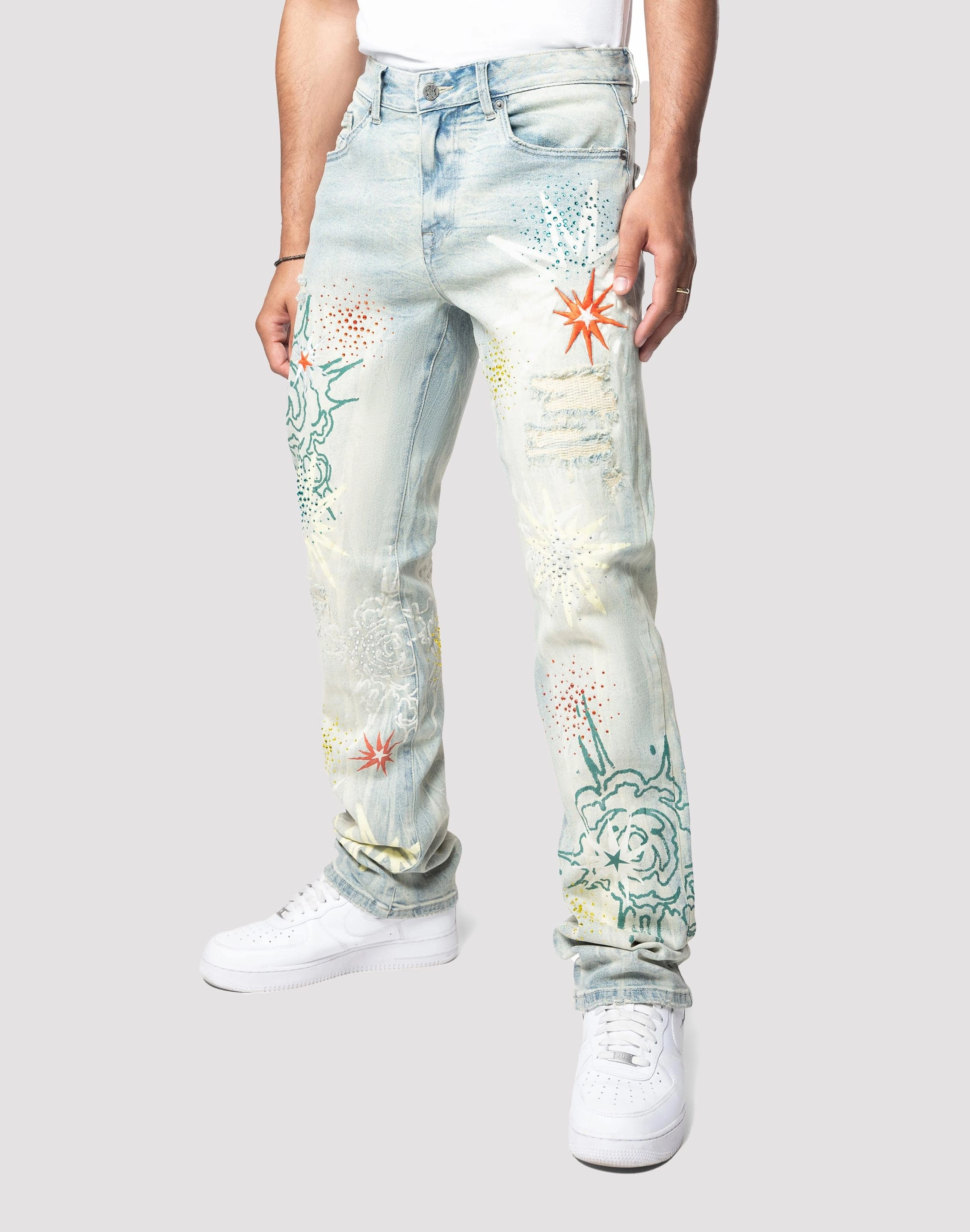 Fashion advice Grindhouse Straight Fit Stack Rhinestone Sevier Denim Jeans Style statements