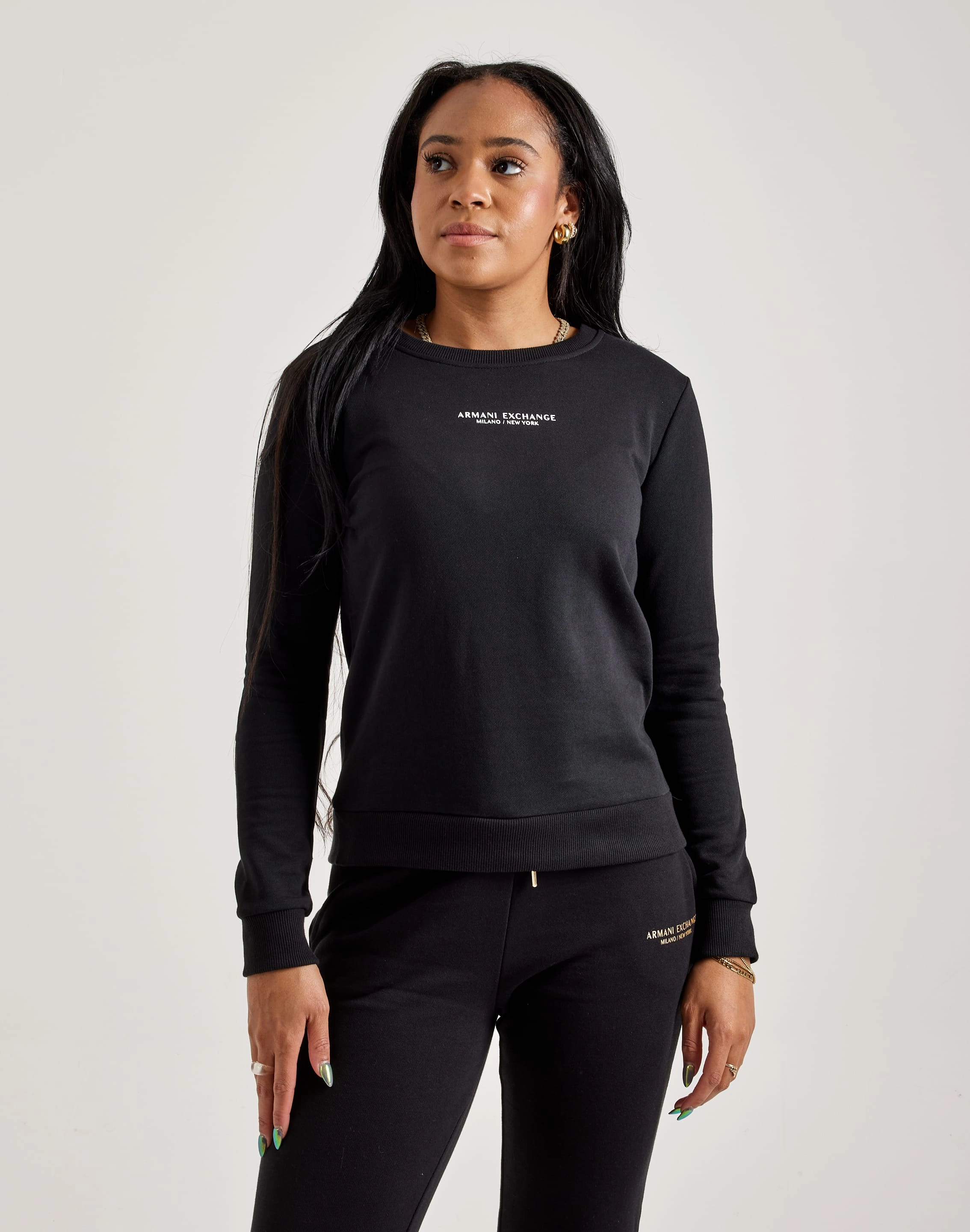 Fashion brands Armani Exchange Milano NY Crewneck Sweatshirt Bohemian style items