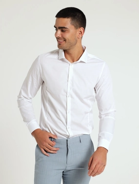 Fashion boutiques Men's Easy Care Shirt - White Leather - material fashion