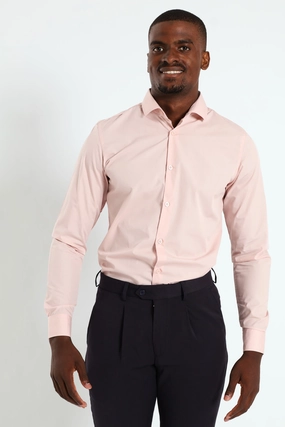Fashion brands Easy Care Long Sleeve Shirt - Light Pink Stylish products