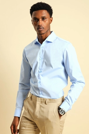 Fashion care (washing, ironing, etc.) Men's Easy Care Shirt - Light Blue Best - selling fashion