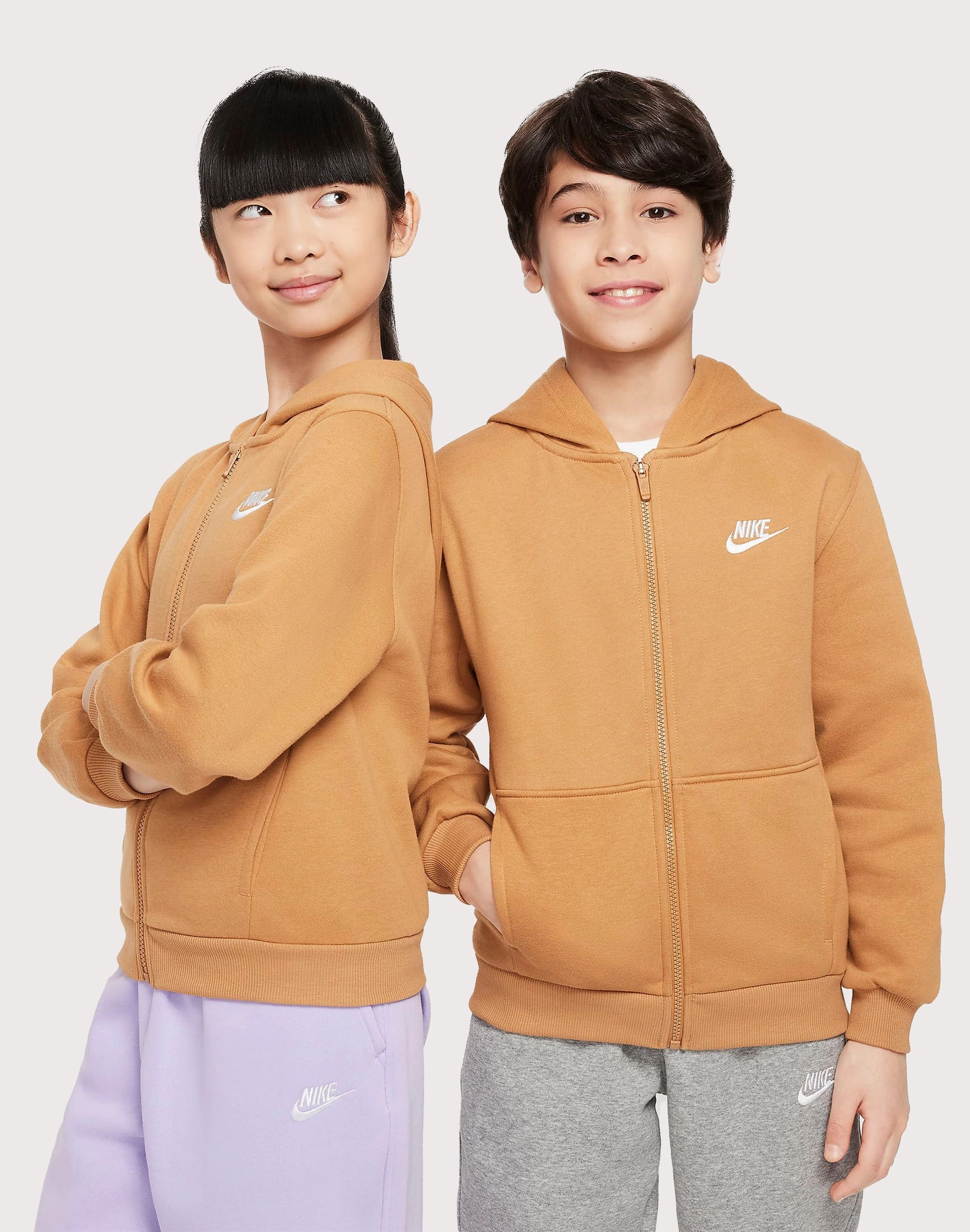 Nike Club Fleece Full-Zip Hoodie Grade-School Printed fashion Sustainable fashion practices