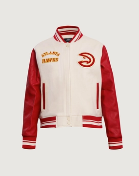 Fashion collections Pro Standard Atlanta Hawks Retro Classic Rib Wool Varsity Jacket Bohemian style items