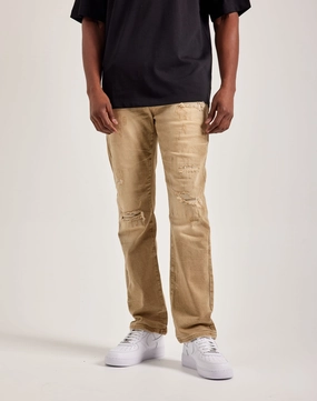 Fashion customization Smoke Rise Wave Effect Straight Denim Jeans Clothing and accessories