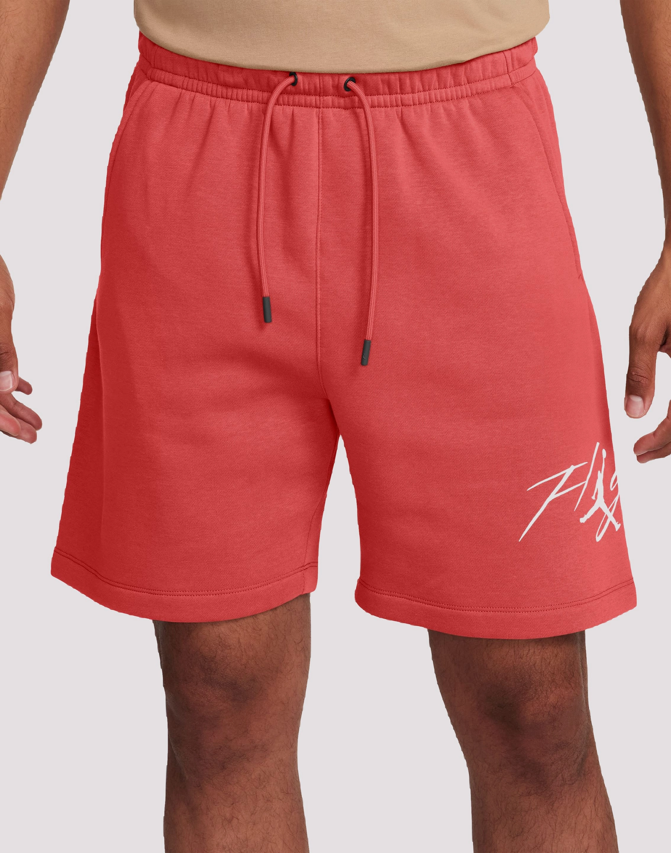 Spandex - incorporated fashion Jordan Essentials Fleece Red Shorts Spandex - incorporated fashion