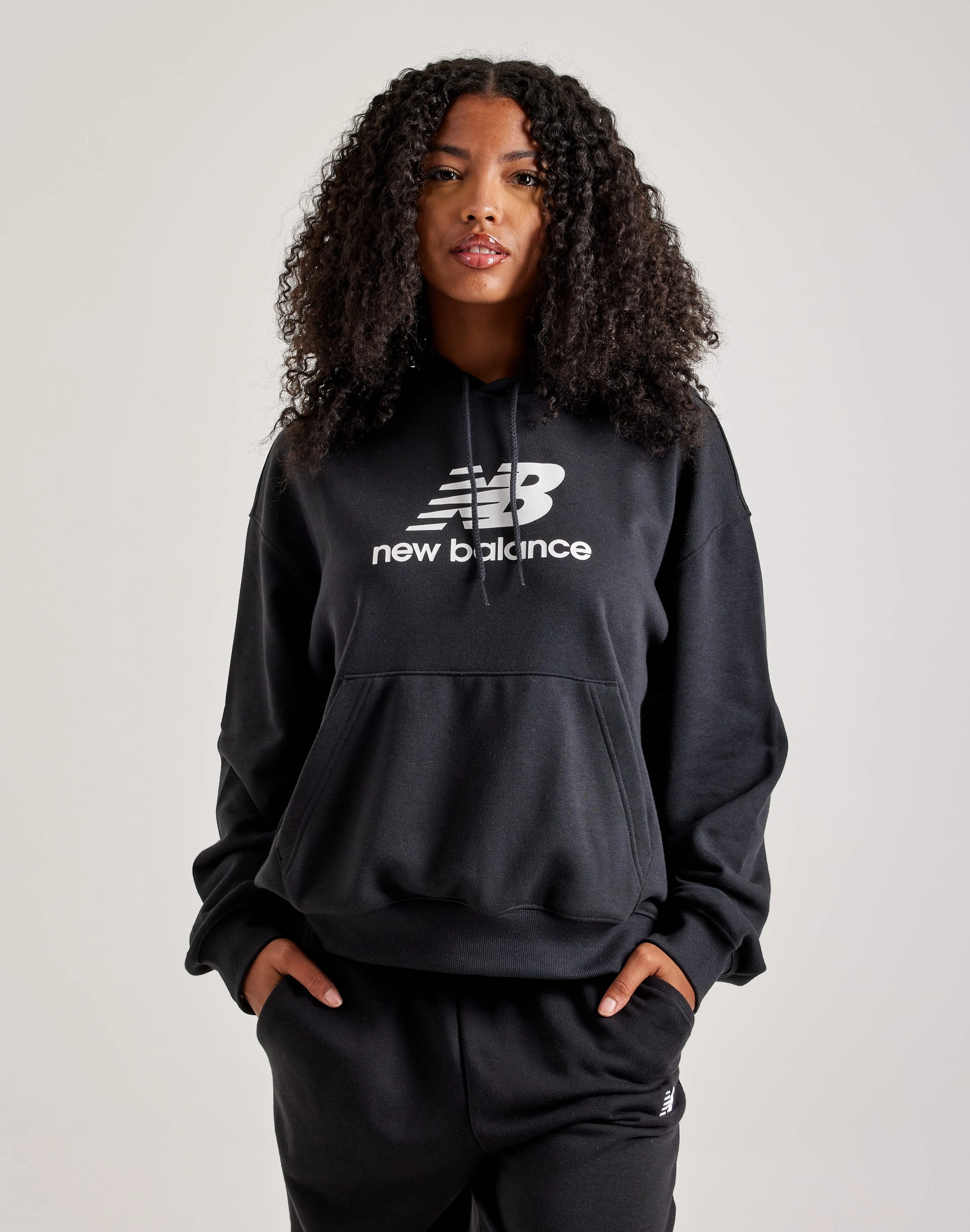 Beachwear items New Balance Sport Essentials French Terry Logo Hoodie Wool - sourced fashion