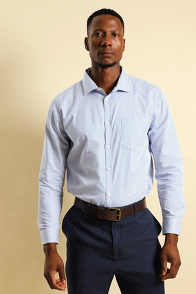 Fashion essentials Premium Stripe Shirt - White/Blue Fashion collections