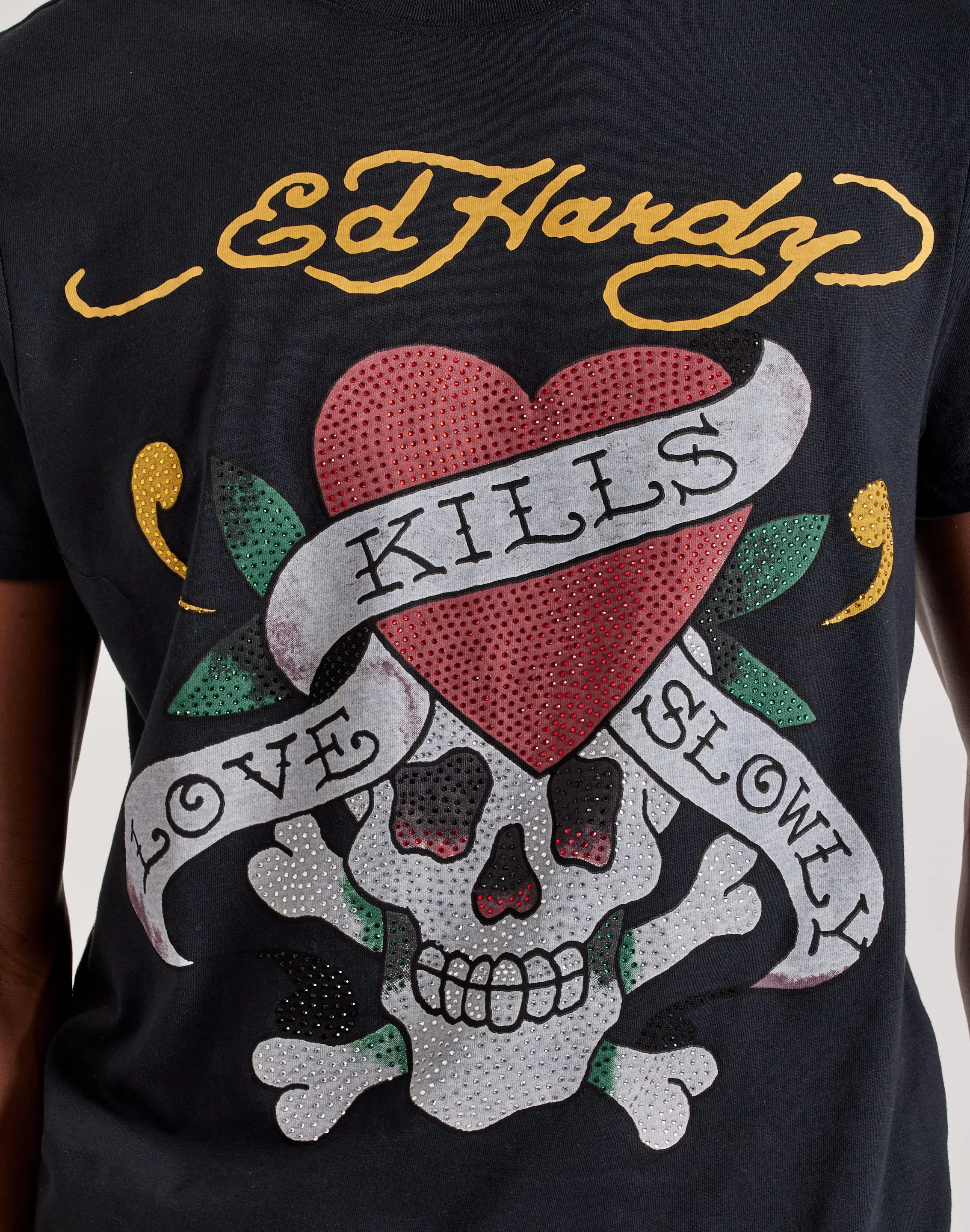 Fashion exhibitions Ed Hardy Rhinestone Skull Tee