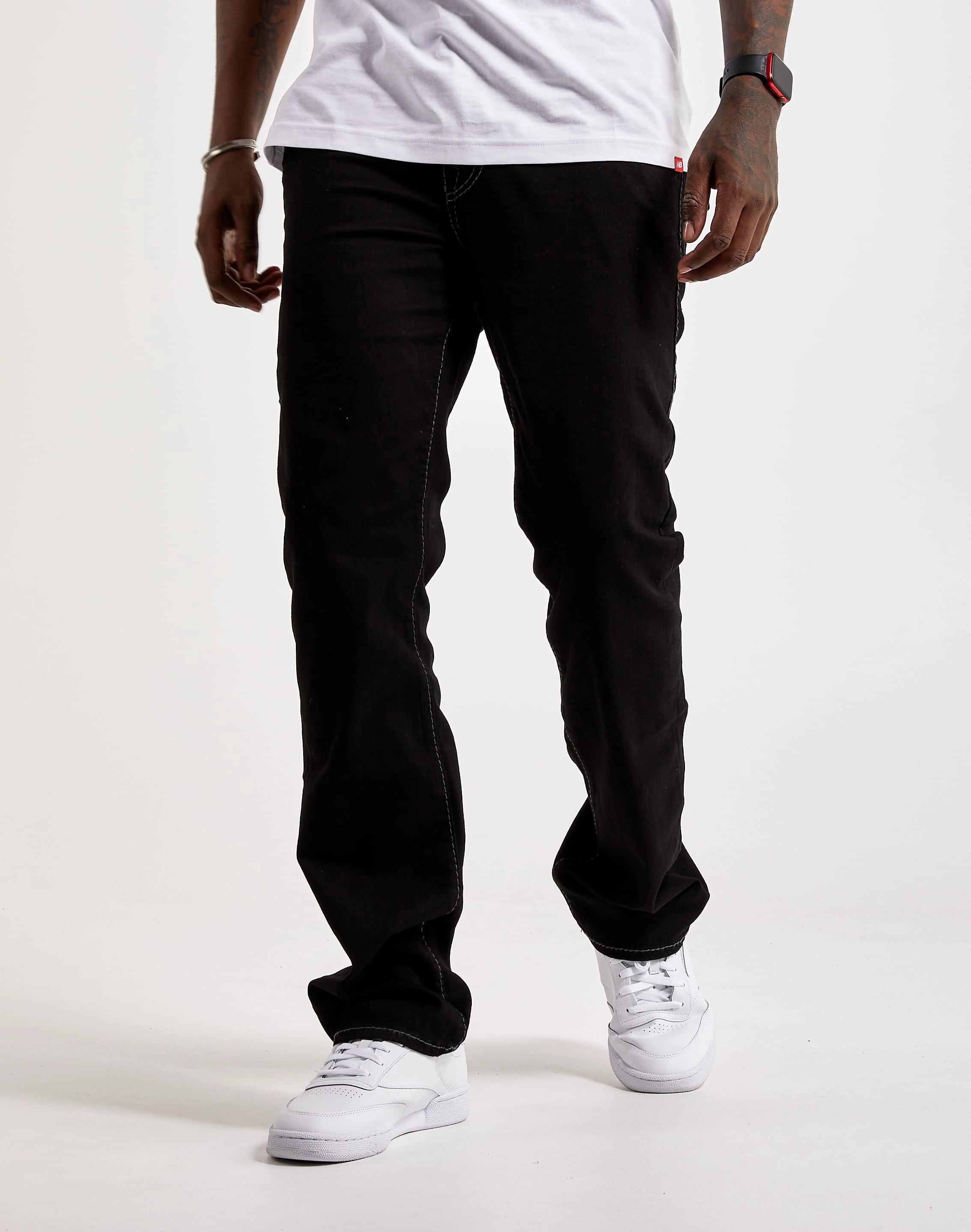 Fashion exhibitions True Religion Ricky Big T Stitch Straight Jeans Lace - detailed fashion