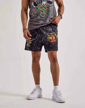 Fashion for all ages Ed Hardy Panther Mesh Shorts Sustainable fashion practices